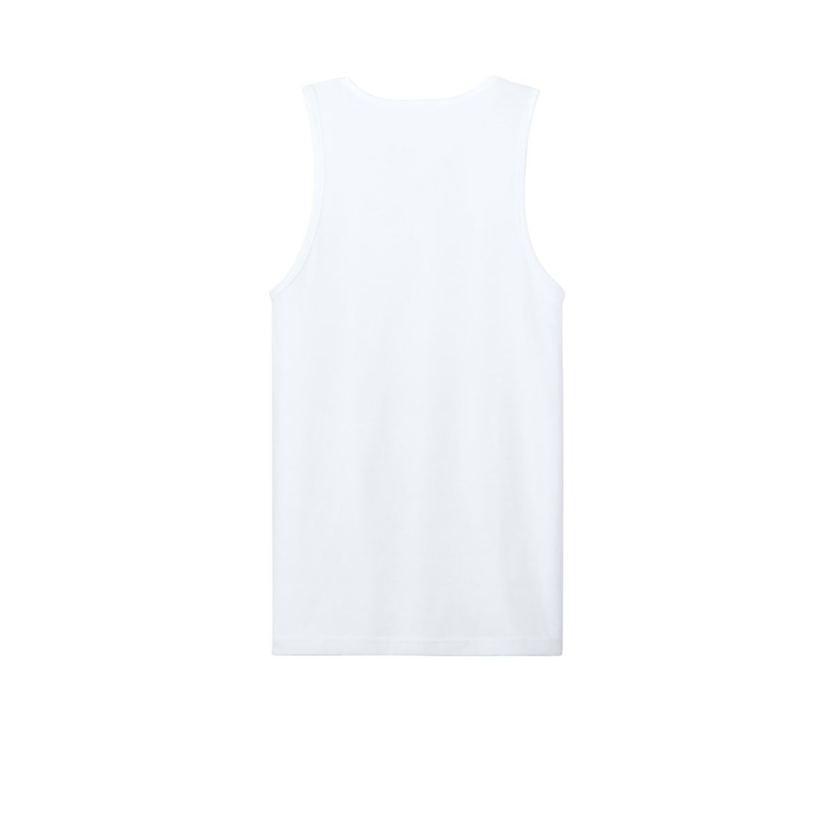 Next Level Apparel Cotton Muscle Tank — White (Back)
