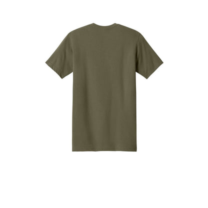 Next Level Apparel Ideal Jersey Tee — Military Green (Back)