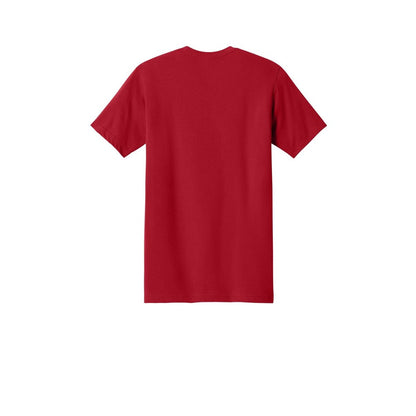 Next Level Apparel Ideal Jersey Tee — Red (Back)