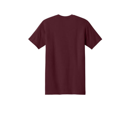 Next Level Apparel Ideal Jersey Tee — Maroon (Back)