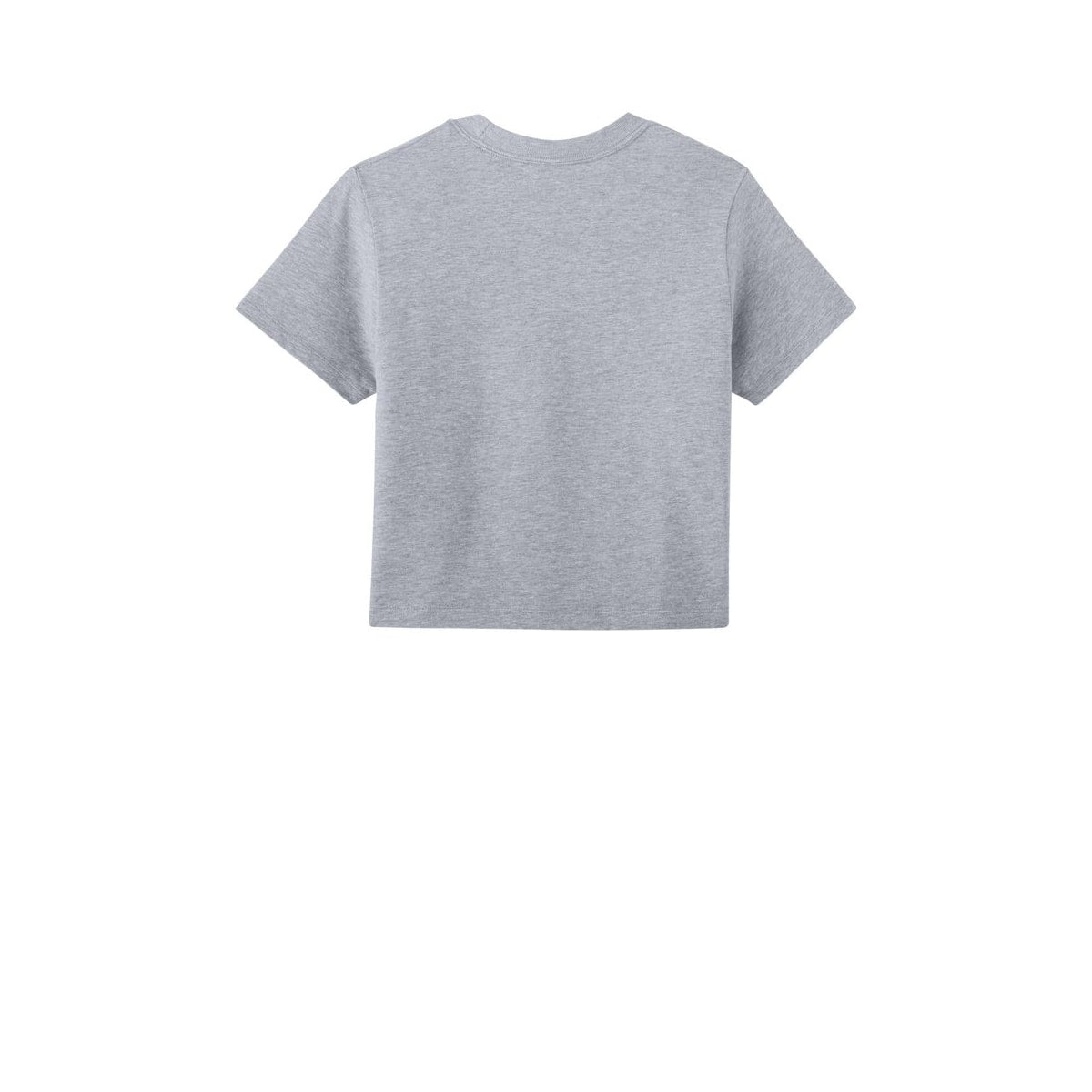 Women’s Heavyweight Boxy Tee — Heather Gray (Back)