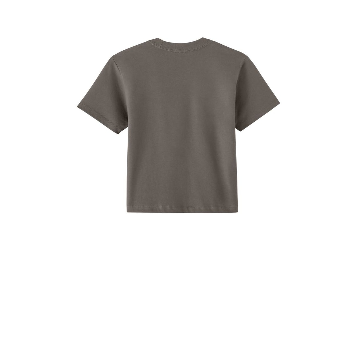 Women’s Heavyweight Boxy Tee — Shiitake (Back)