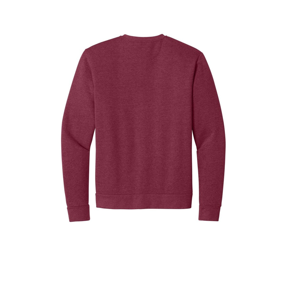 Next Level Apparel Adult Malibu Crewneck Sweatshirt — Heather Cardinal (Back)