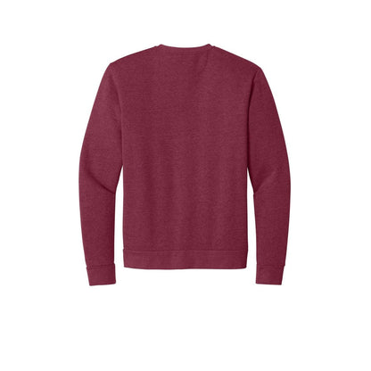 Next Level Apparel Adult Malibu Crewneck Sweatshirt — Heather Cardinal (Back)