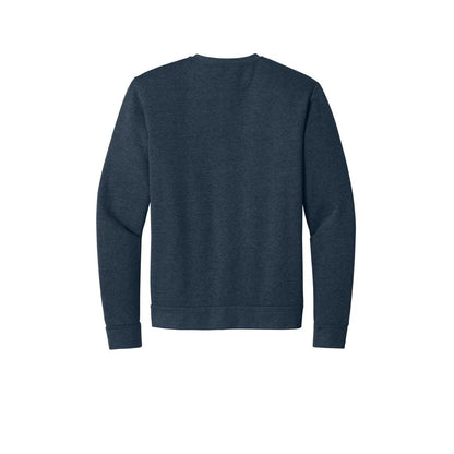 Next Level Apparel Adult Malibu Crewneck Sweatshirt — Heather Midnight Navy (Back)