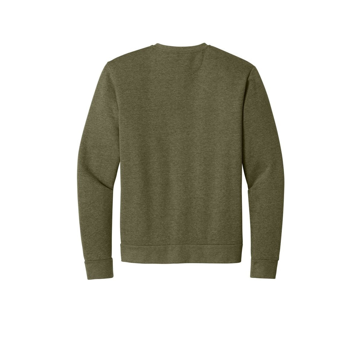 Next Level Apparel Adult Malibu Crewneck Sweatshirt — Heather Military Green (Back)