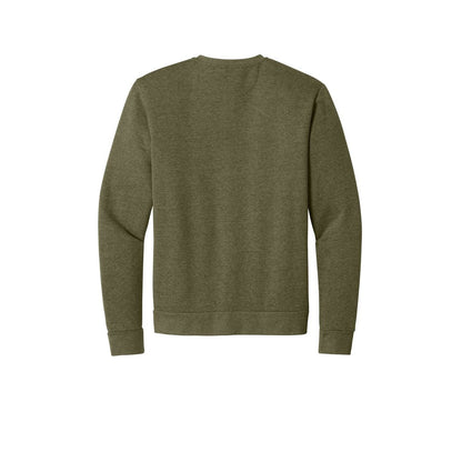 Next Level Apparel Adult Malibu Crewneck Sweatshirt — Heather Military Green (Back)