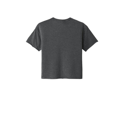 Next Level Apparel Women's Festival Cali Crop Tee — Charcoal (Back)