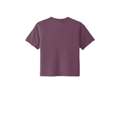 Next Level Apparel Women's Festival Cali Crop Tee — Shiraz (Back)
