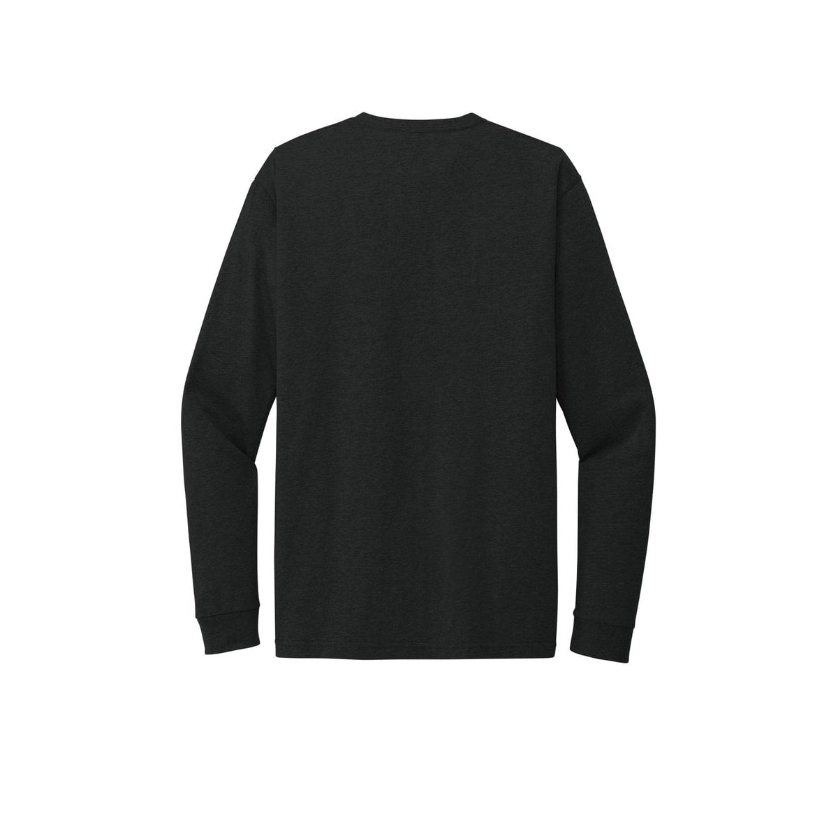 Next Level Apparel Adult CVC Long Sleeve Tee — Black (Back)