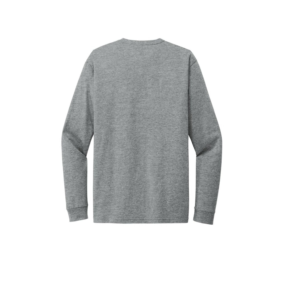 Next Level Apparel Adult CVC Long Sleeve Tee — Dark Heather Grey (Back)