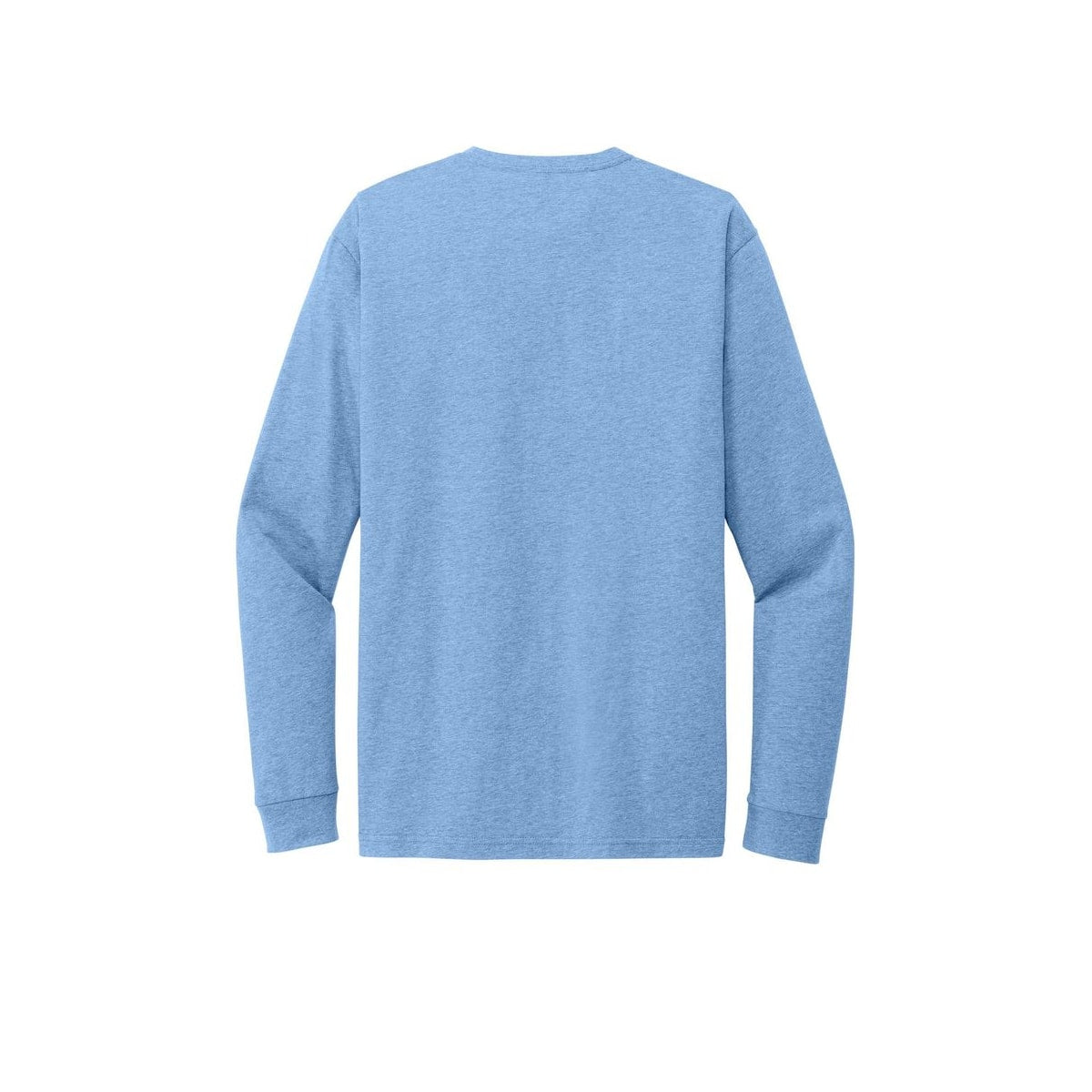 Next Level Apparel Adult CVC Long Sleeve Tee — Heather Columbia Blue (Back)
