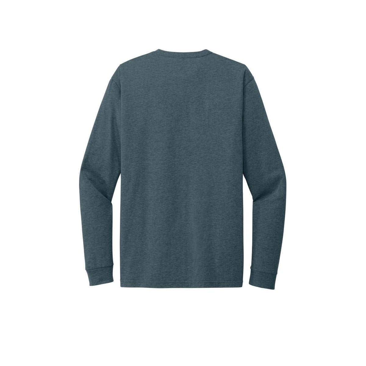 Next Level Apparel Adult CVC Long Sleeve Tee — Indigo (Back)