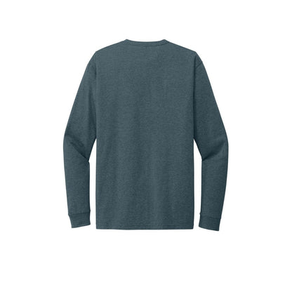 Next Level Apparel Adult CVC Long Sleeve Tee — Indigo (Back)