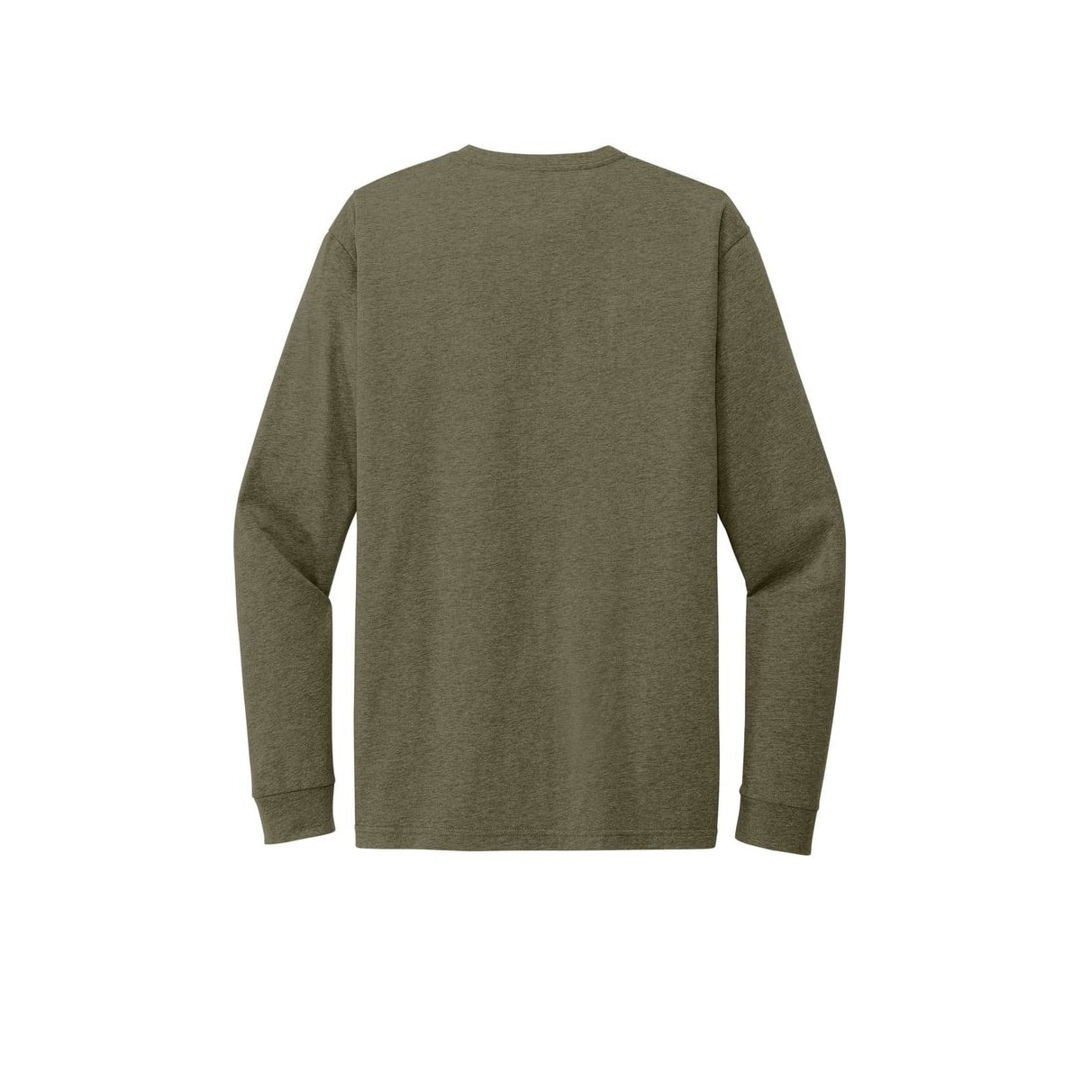Next Level Apparel Adult CVC Long Sleeve Tee — Military Green (Back)