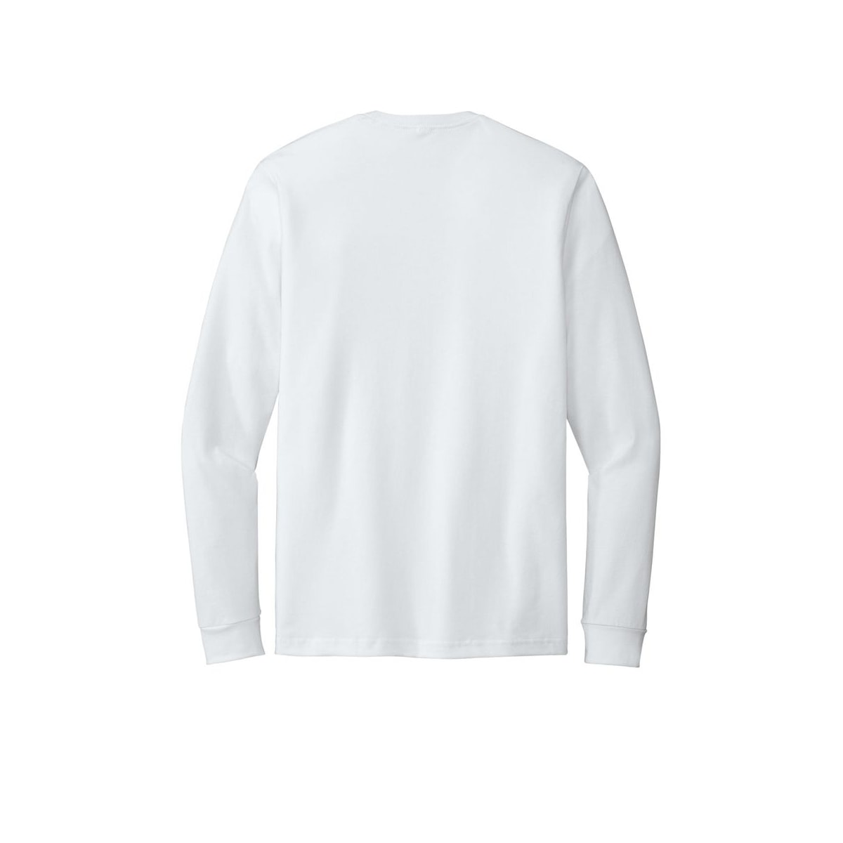 Next Level Apparel Adult CVC Long Sleeve Tee — White (Back)