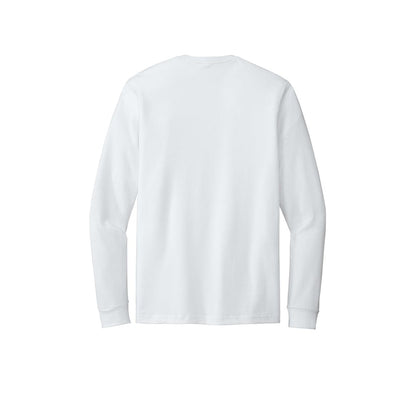 Next Level Apparel Adult CVC Long Sleeve Tee — White (Back)