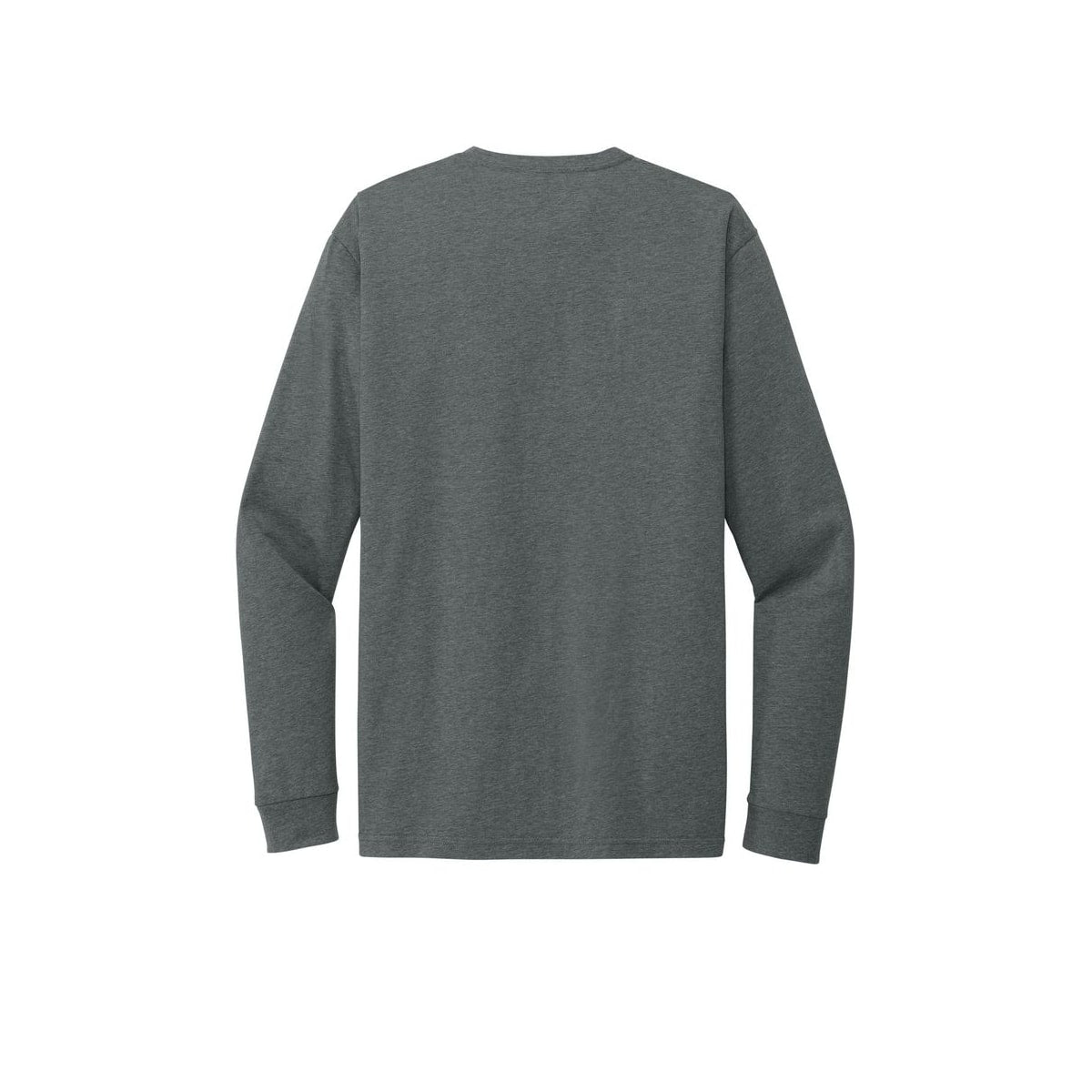 Next Level Apparel Adult CVC Long Sleeve Tee — Heather Heavy Metal (Back)