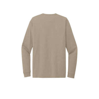 Next Level Apparel Adult CVC Long Sleeve Tee — Heather Tan (Back)
