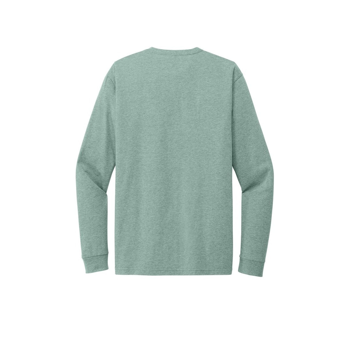 Next Level Apparel Adult CVC Long Sleeve Tee — Heather Seafoam (Back)