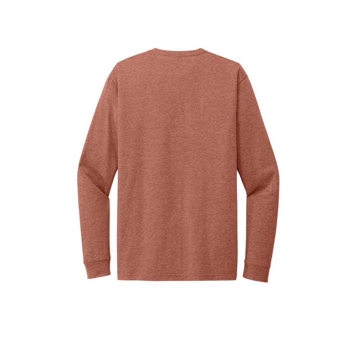 Next Level Apparel Adult CVC Long Sleeve Tee — Heather Redwood (Back)