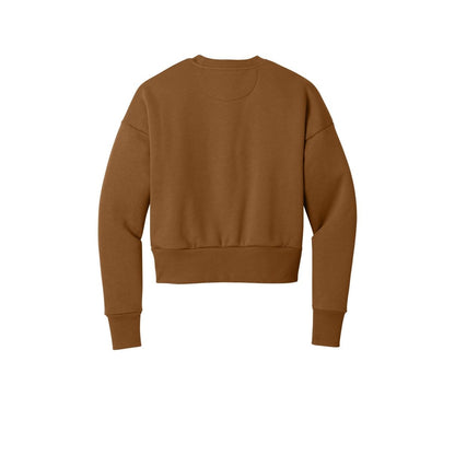 Next Level Apparel Women's Heavyweight Sweatshirt — Clay (Back)