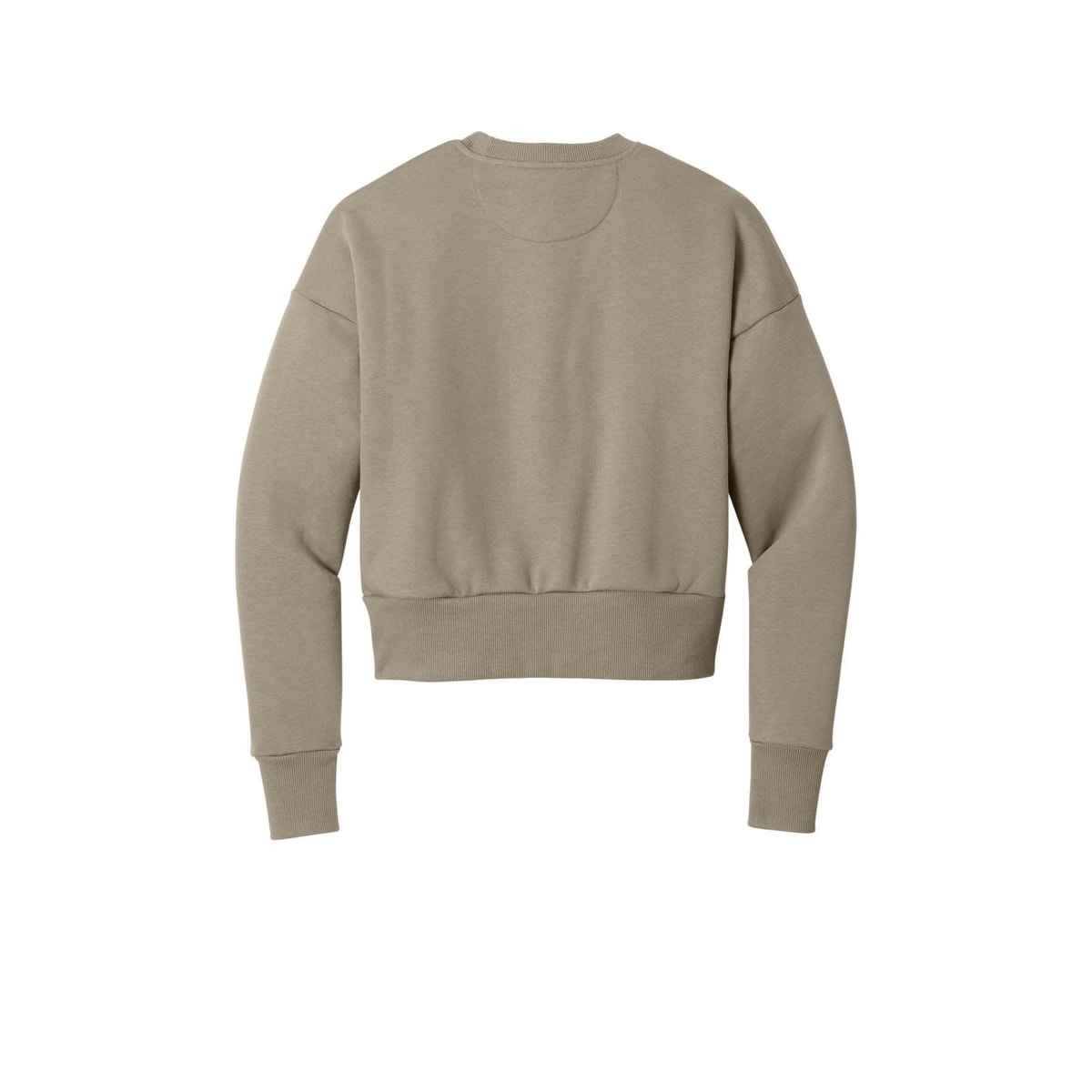 Next Level Apparel Women's Heavyweight Sweatshirt — Tan (Back)
