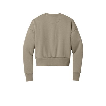 Next Level Apparel Women's Heavyweight Sweatshirt — Tan (Back)