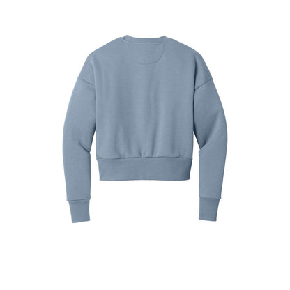 Next Level Apparel Women's Heavyweight Sweatshirt — Stonewash Denim (Back)