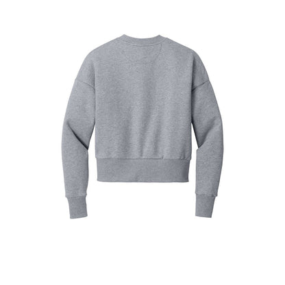 Next Level Apparel Women's Heavyweight Sweatshirt — Heather Gray (Back)