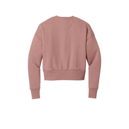 Next Level Apparel Women's Heavyweight Sweatshirt — Desert Pink (Back)