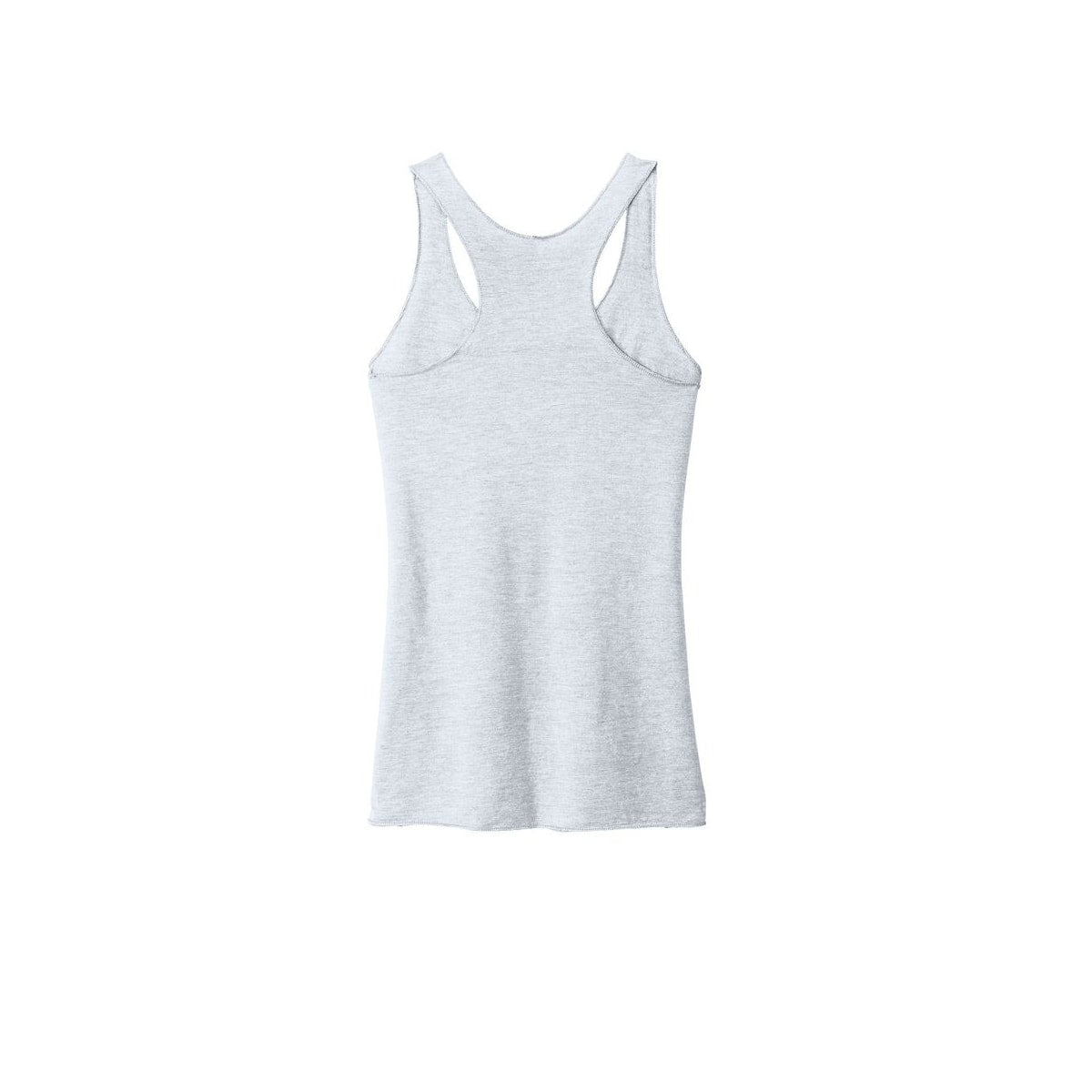 Next Level Apparel Women's Tri-Blend Racerback Tank — Heather White (Back)