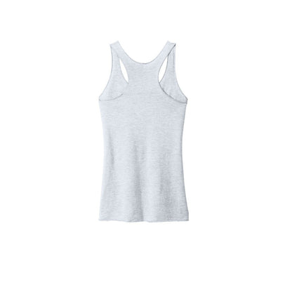 Next Level Apparel Women's Tri-Blend Racerback Tank — Heather White (Back)