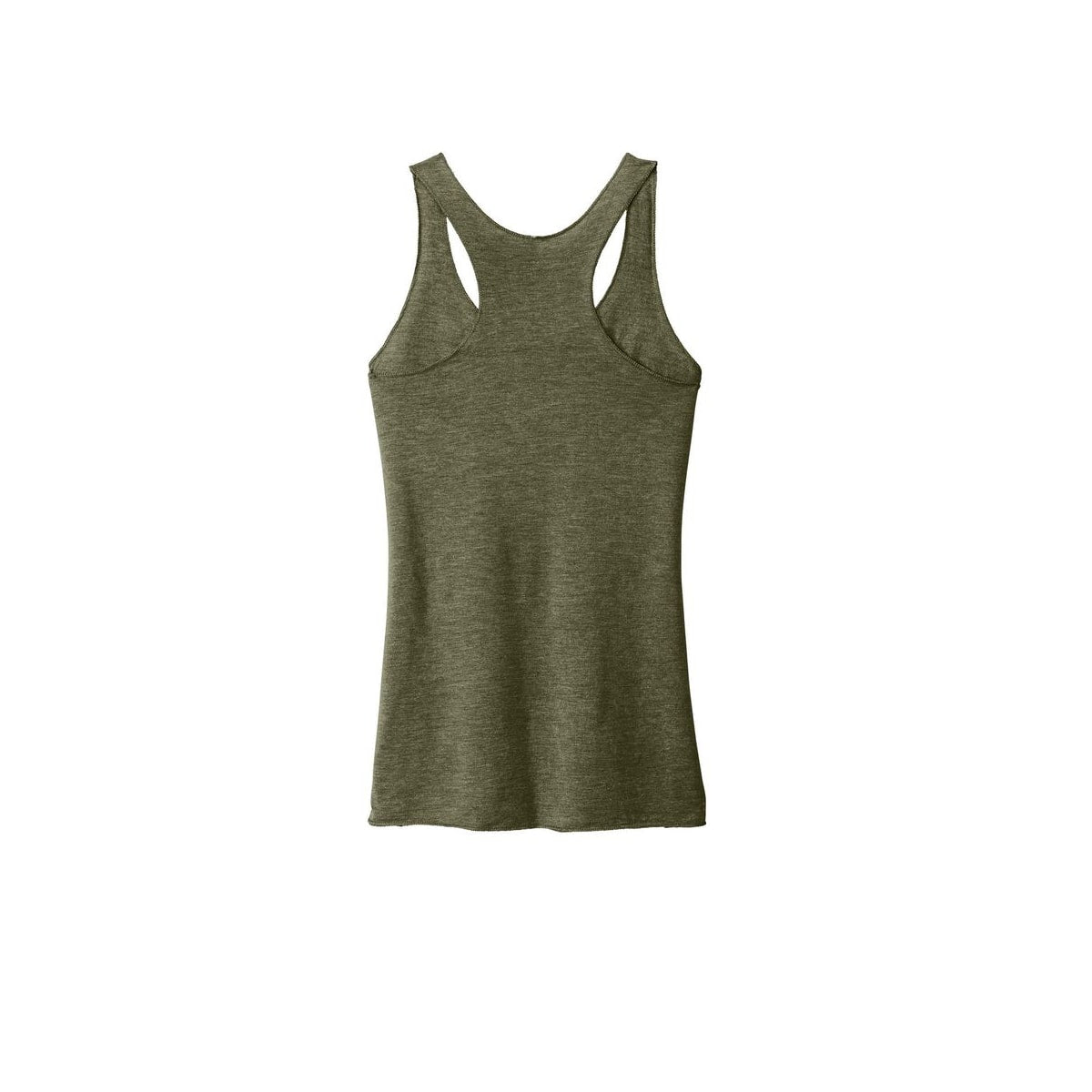 Next Level Apparel Women's Tri-Blend Racerback Tank — Military Green (Back)