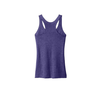 Next Level Apparel Women's Tri-Blend Racerback Tank — Purple Rush (Back)