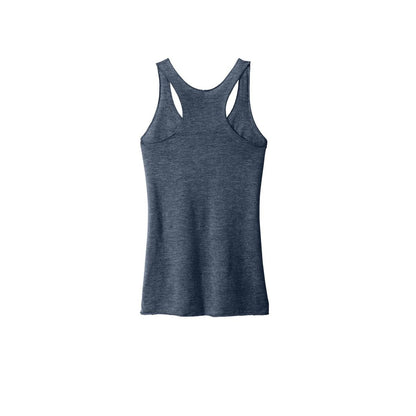 Next Level Apparel Women's Tri-Blend Racerback Tank — Vintage Navy (Back)