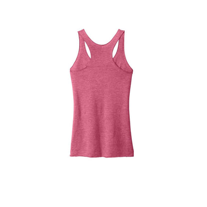 Next Level Apparel Women's Tri-Blend Racerback Tank — Vintage Pink (Back)