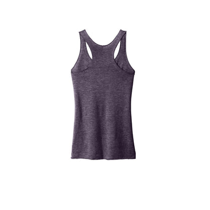 Next Level Apparel Women's Tri-Blend Racerback Tank — Vintage Purple (Back)
