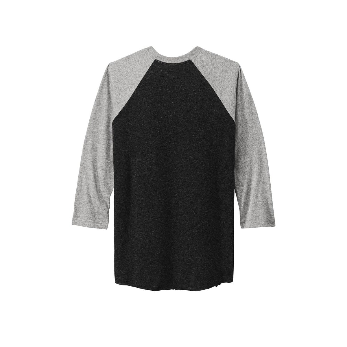 Next Level Apparel Adult Tri-Blend 3/4-Sleeve Raglan Tee — Prem Hthr/ VTG Black (Back)