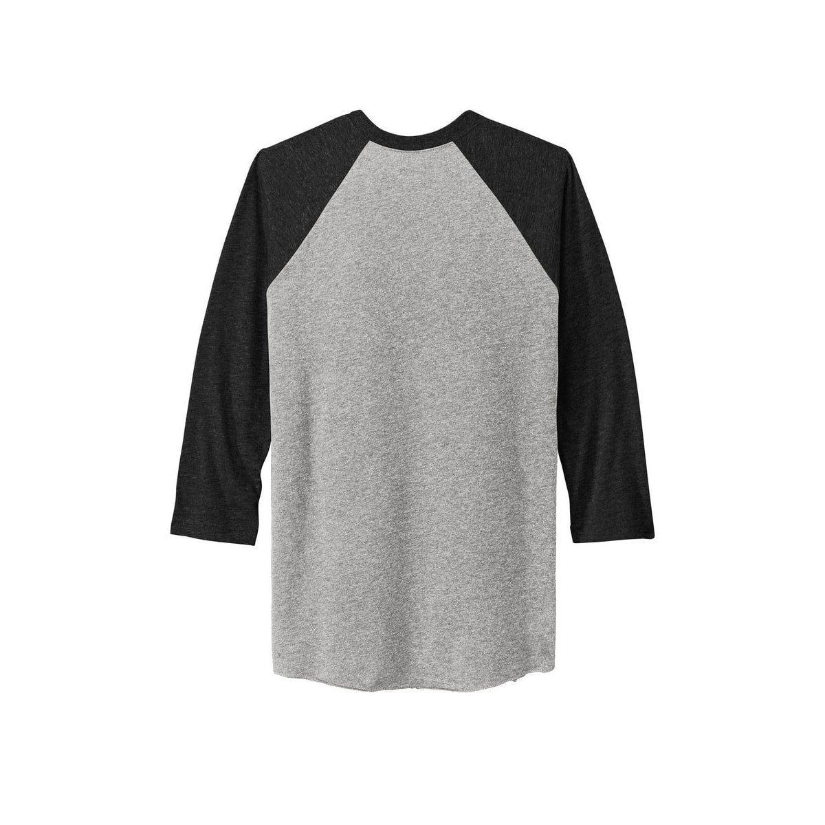 Next Level Apparel Adult Tri-Blend 3/4-Sleeve Raglan Tee — VTG Black/ Prem Hthr (Back)