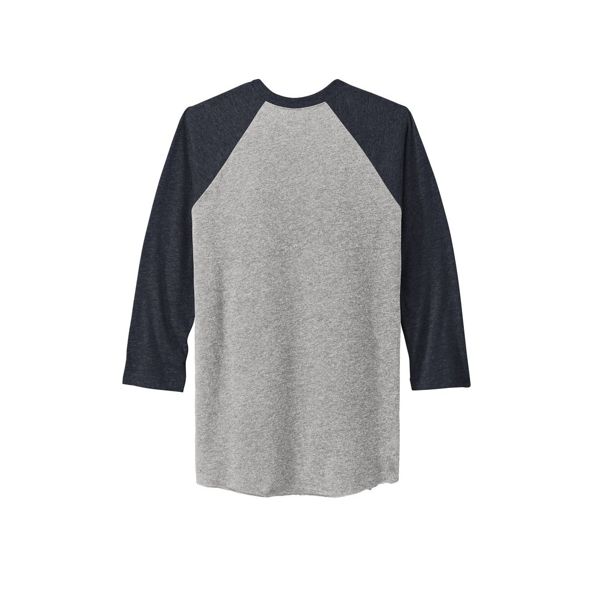 Next Level Apparel Adult Tri-Blend 3/4-Sleeve Raglan Tee — VTG Navy/ Prem Hthr (Back)