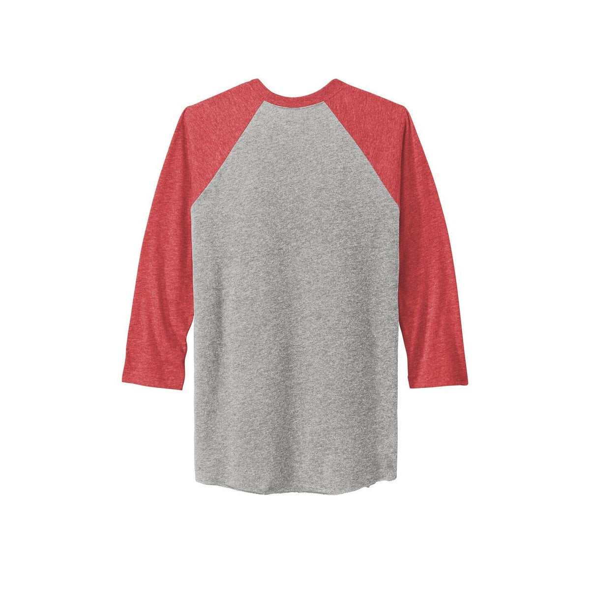Next Level Apparel Adult Tri-Blend 3/4-Sleeve Raglan Tee — VTG Red/ Prem Hthr (Back)