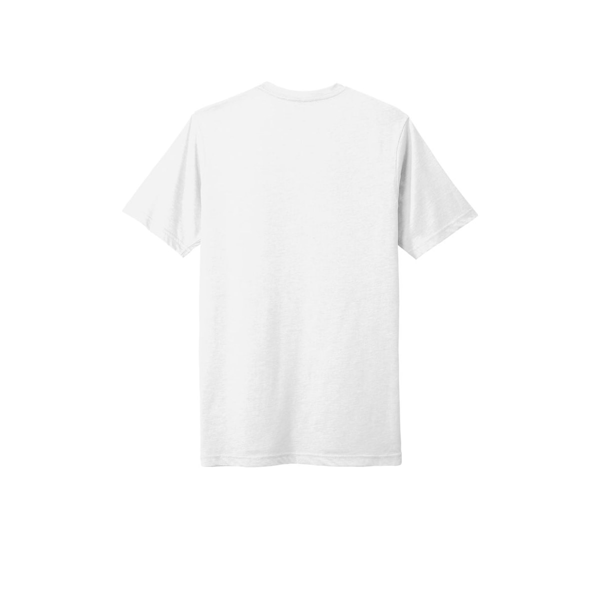 Next Level Apparel Adult Poly/Cotton Tee — White (Back)
