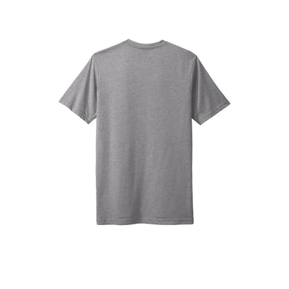 Next Level Apparel Adult Poly/Cotton Tee — Heather Gray (Back)