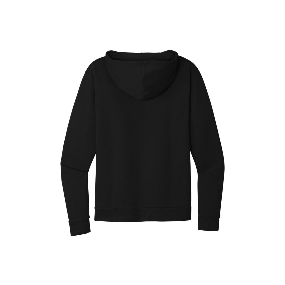 Next Level Apparel Adult Santa Barbara Zip Hoodie — Black (Back)