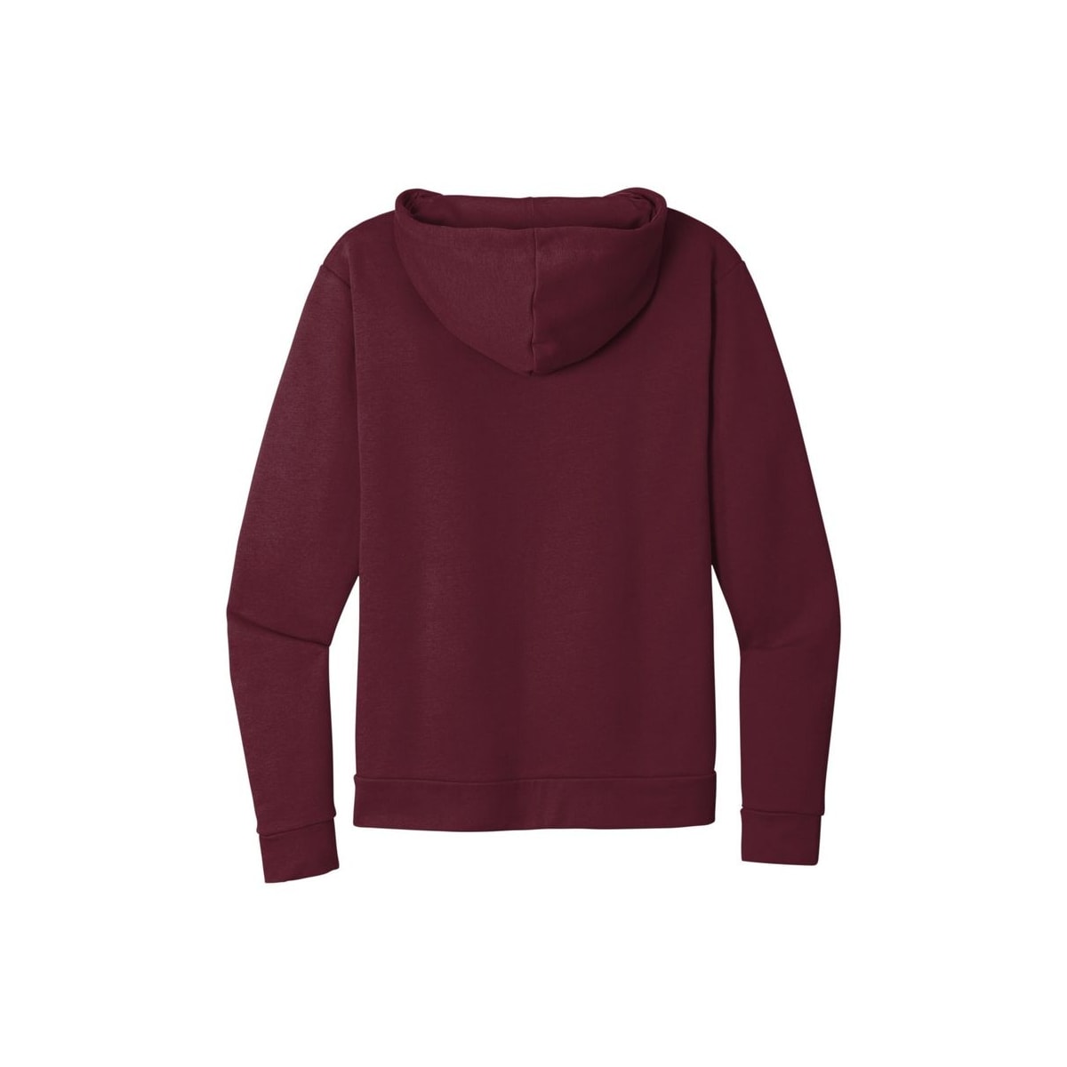 Next Level Apparel Adult Santa Barbara Zip Hoodie — Maroon (Back)