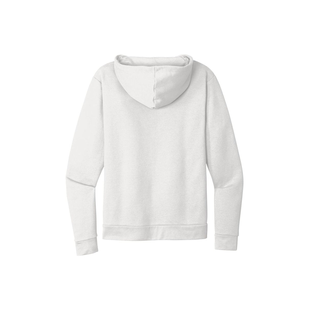 Next Level Apparel Adult Santa Barbara Zip Hoodie — White (Back)