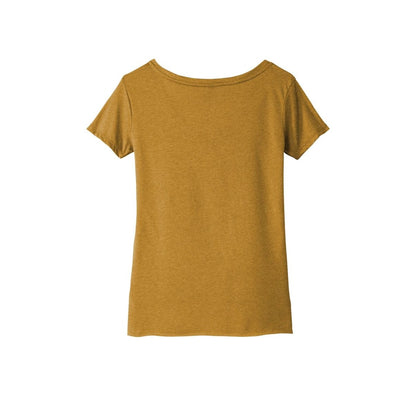 Next Level Apparel Women's Festival Scoop Neck Tee — Antique Gold (Back)
