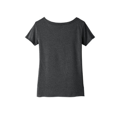 Next Level Apparel Women's Festival Scoop Neck Tee — Charcoal (Back)