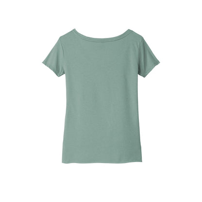 Next Level Apparel Women's Festival Scoop Neck Tee — Stonewash Green (Back)